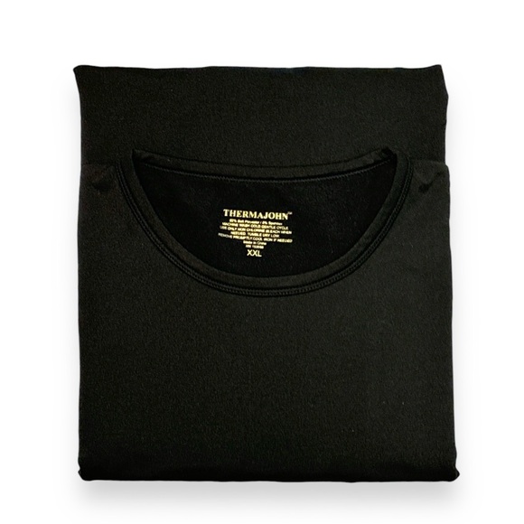 THERMAJOHN Black Crew Thermal Top - Picture 4 of 6